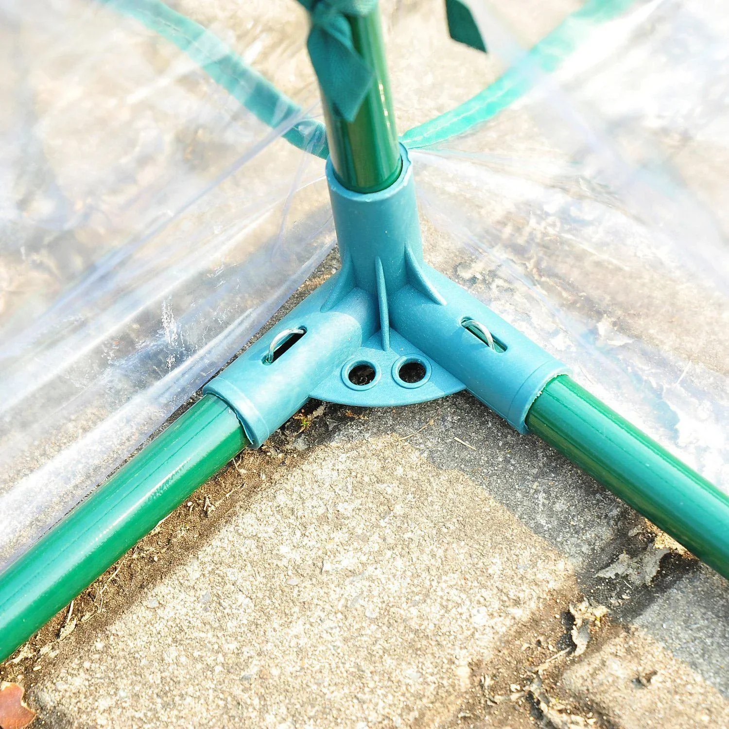 Foliengewächshaus 3,5x2x2m transparent mit Stahlrohrrahmen - 6