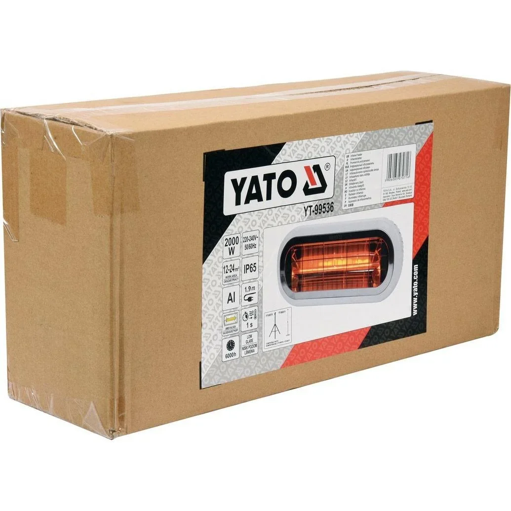 Infrarotheizung - 2000W - 230V - 46x19x7,5cm - 2