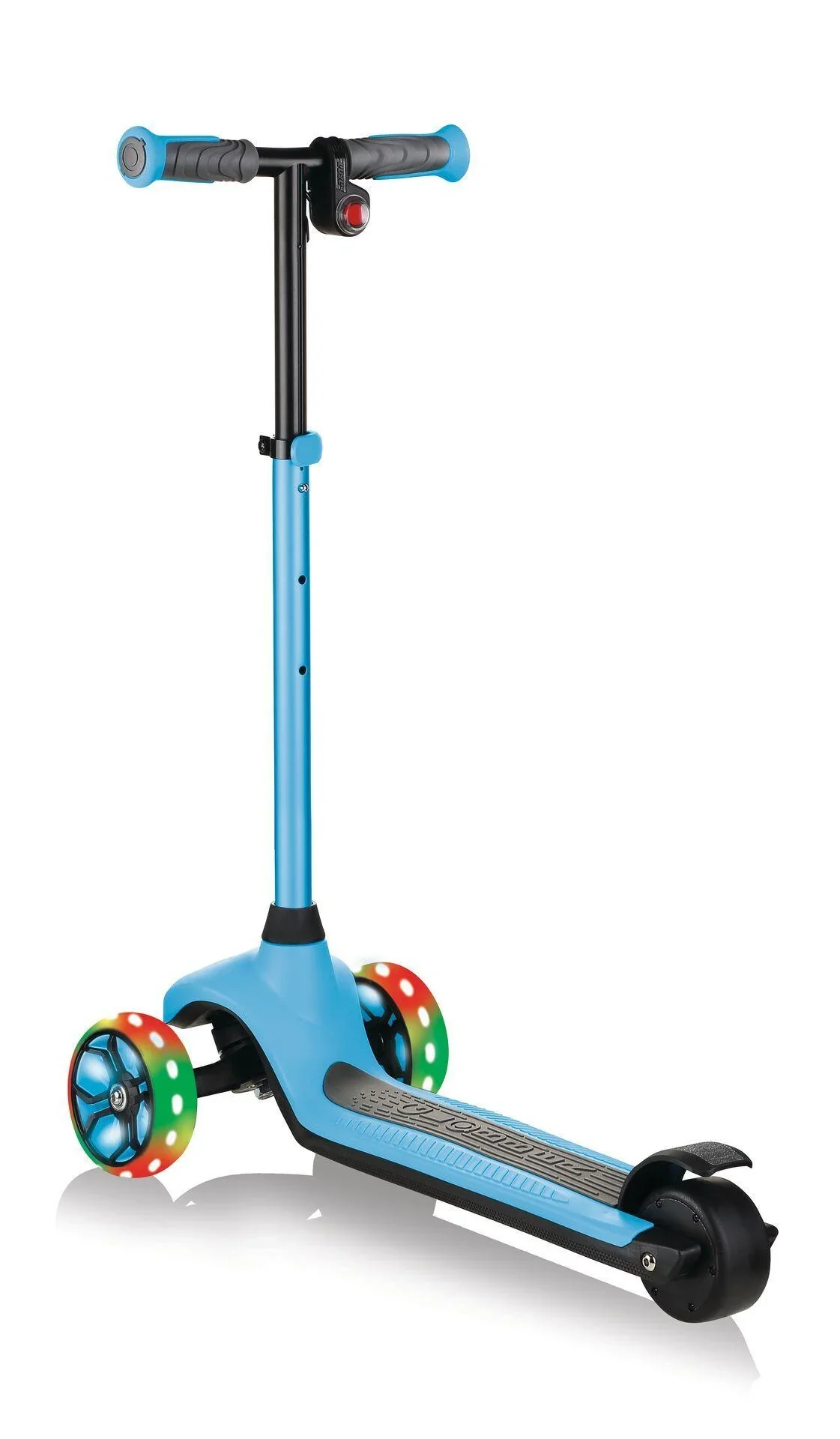 ONE K E-MOTION 4 PLUS, E-Scooter, Lithium-Batterie, 80 W Motor, 125/90 mm, 3-rädrig, LED-Rollen, hellblau - 6