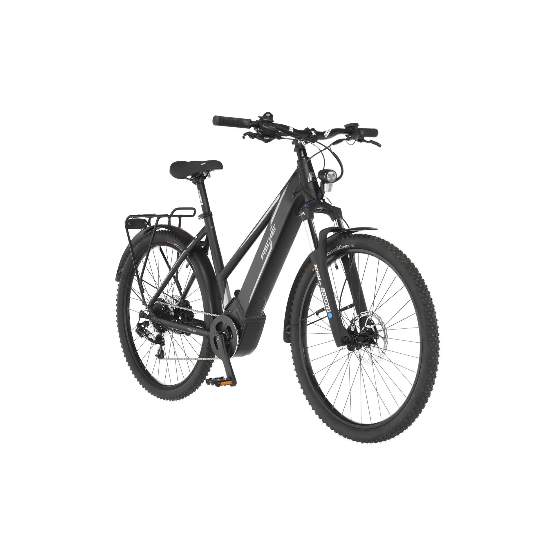 Damen E-Bike ATB, 27,5 Zoll, Rahmengröße 44cm, 10-Gang Kettenschaltung, schwarz matt, TERRA 5.0i - 3