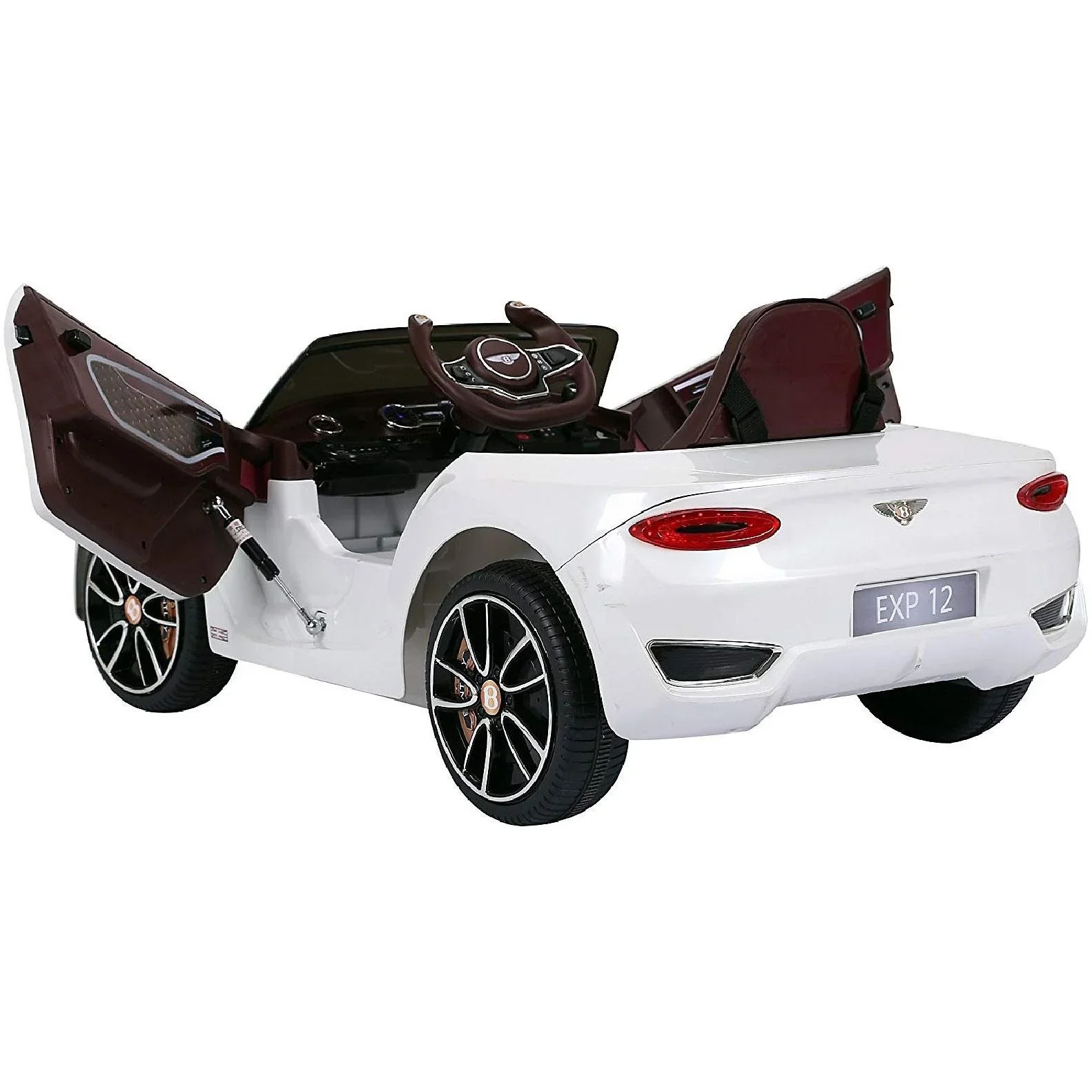 Kinderauto Kinderfahrzeug Elektroauto Bentley mit Fernbedienung Kinder Weiß - 0