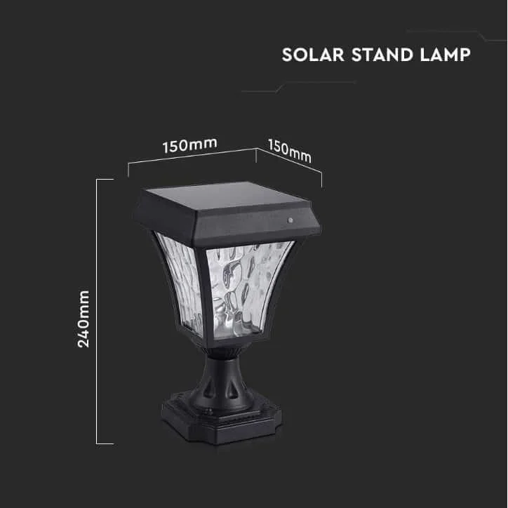 VT-983 Valencia Solar-Sockel Solar-LED-Lampe - 3 Lichtfarben - 2