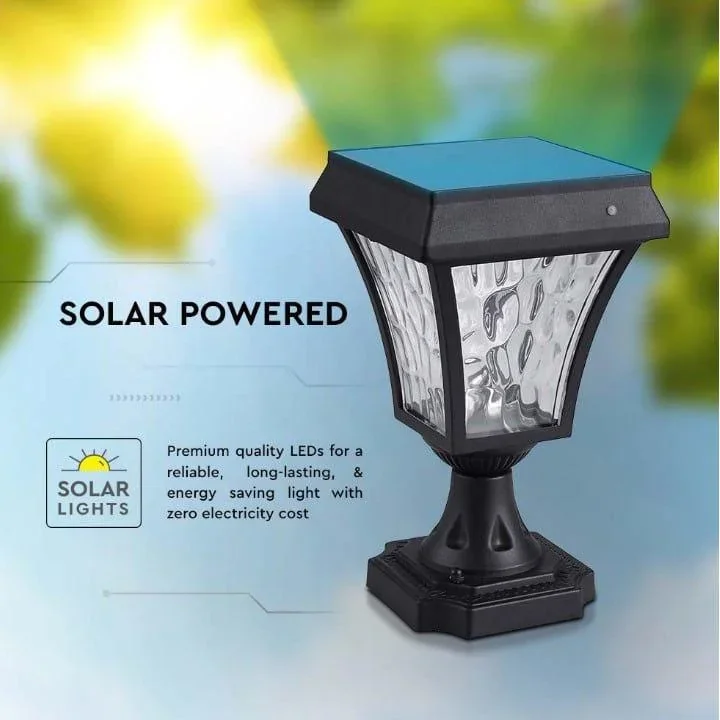 VT-983 Valencia Solar-Sockel Solar-LED-Lampe - 3 Lichtfarben - 3