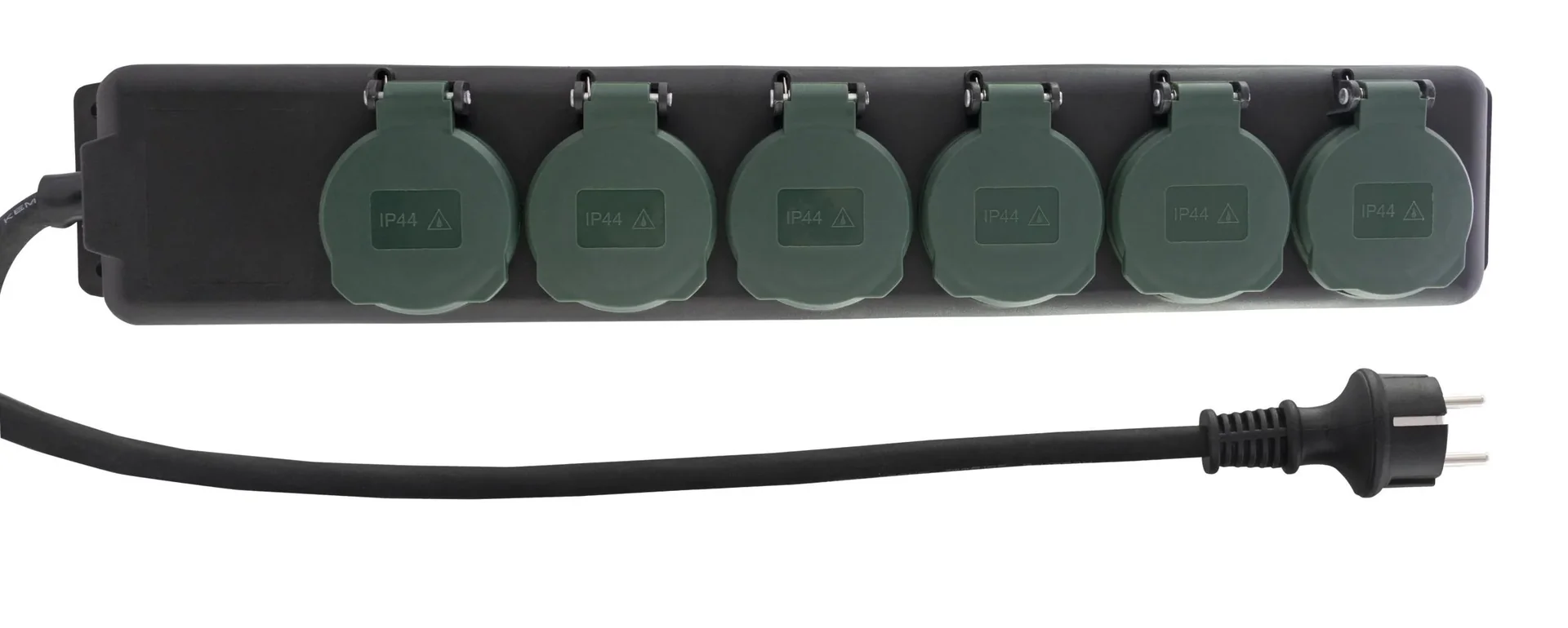 Steckdosenleiste mit IP44 für den Innen- und Außenbereich - 6fach - 0