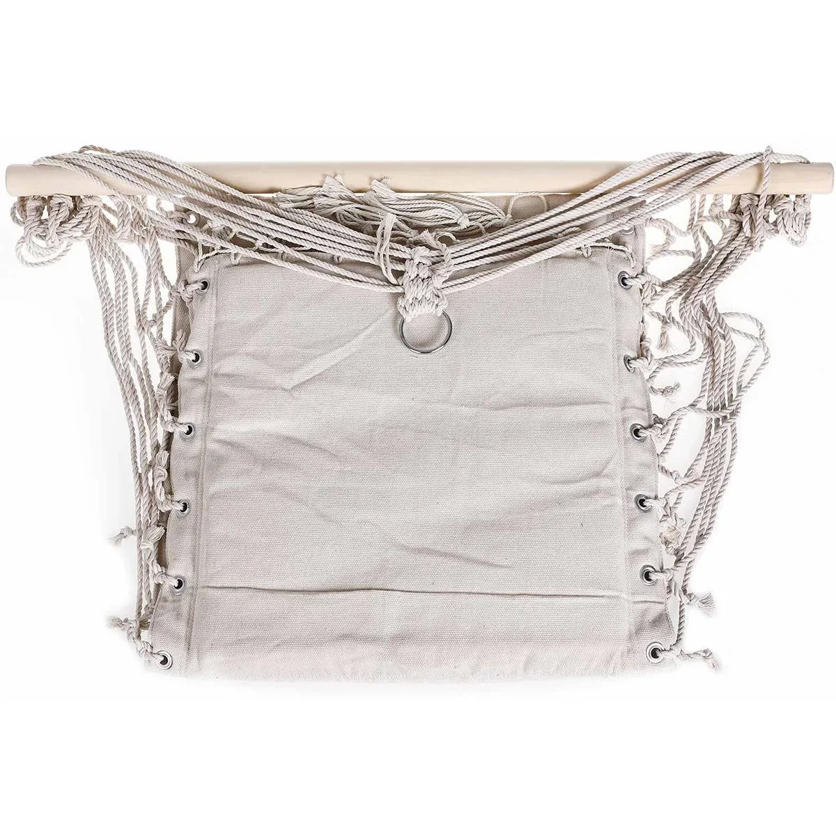 Hängesessel Creme 55x100cm mit Fransen - 2