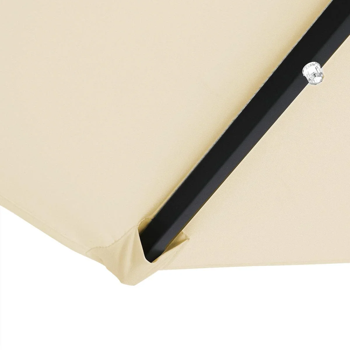 Sonnenschirm Florida mit LED-Beleuchtung kippbare Creme - Ø 3m - 3