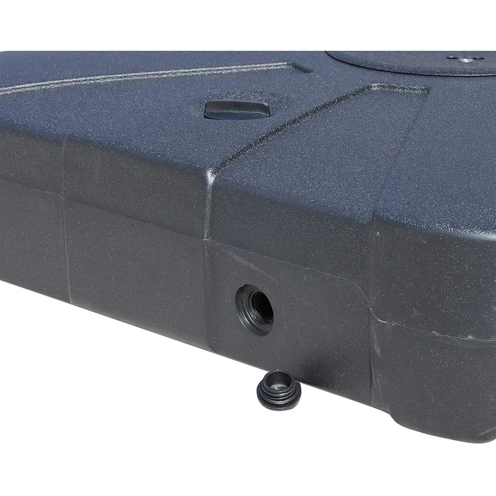 2tlg, Sonnenschirmständer Schirmhalter Schirmfuß befüllbar mit Sand Wasser bis zu 125 kg Schwarz 84 x 84 x 19 cm - 4