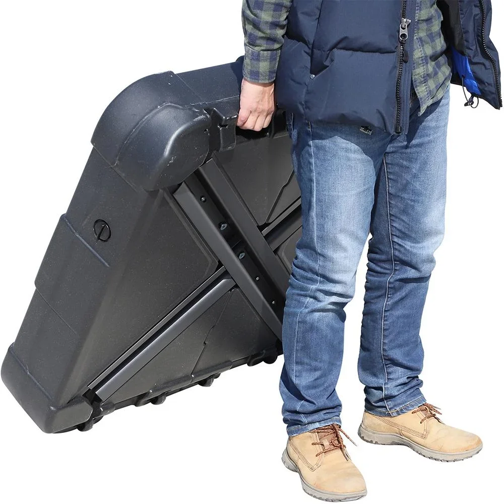 2tlg, Sonnenschirmständer Schirmhalter Schirmfuß befüllbar mit Sand Wasser bis zu 125 kg Schwarz 84 x 84 x 19 cm - 5