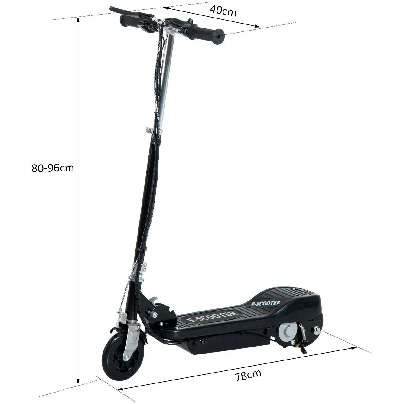 E-Scooter Kinderroller Cityroller 120W klappbar Schwarz - 1
