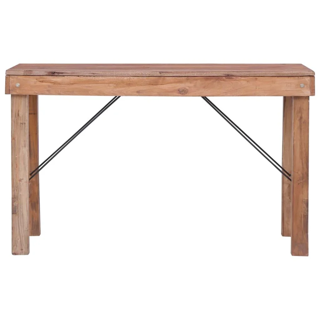 Wandtisch klappbar 130x40x80 cm Massivholz aus recyceltem Holz - 0