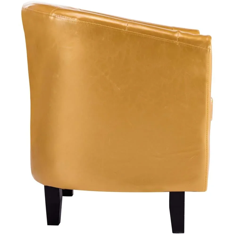 Schalensitz Kunstleder gold - 3