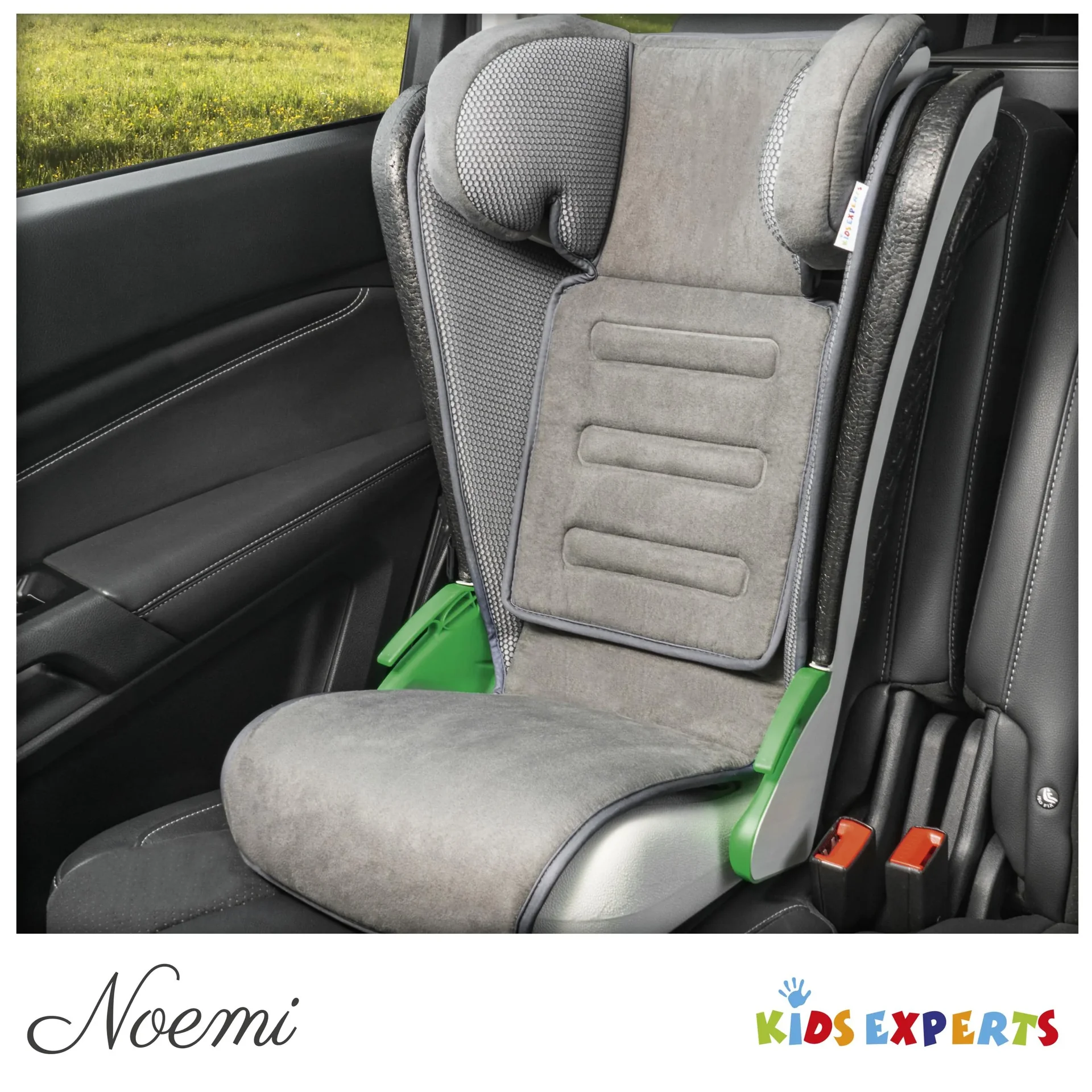 Kindersitz Noemi, klappbarer Auto-Kindersitz, anthrazit - 4