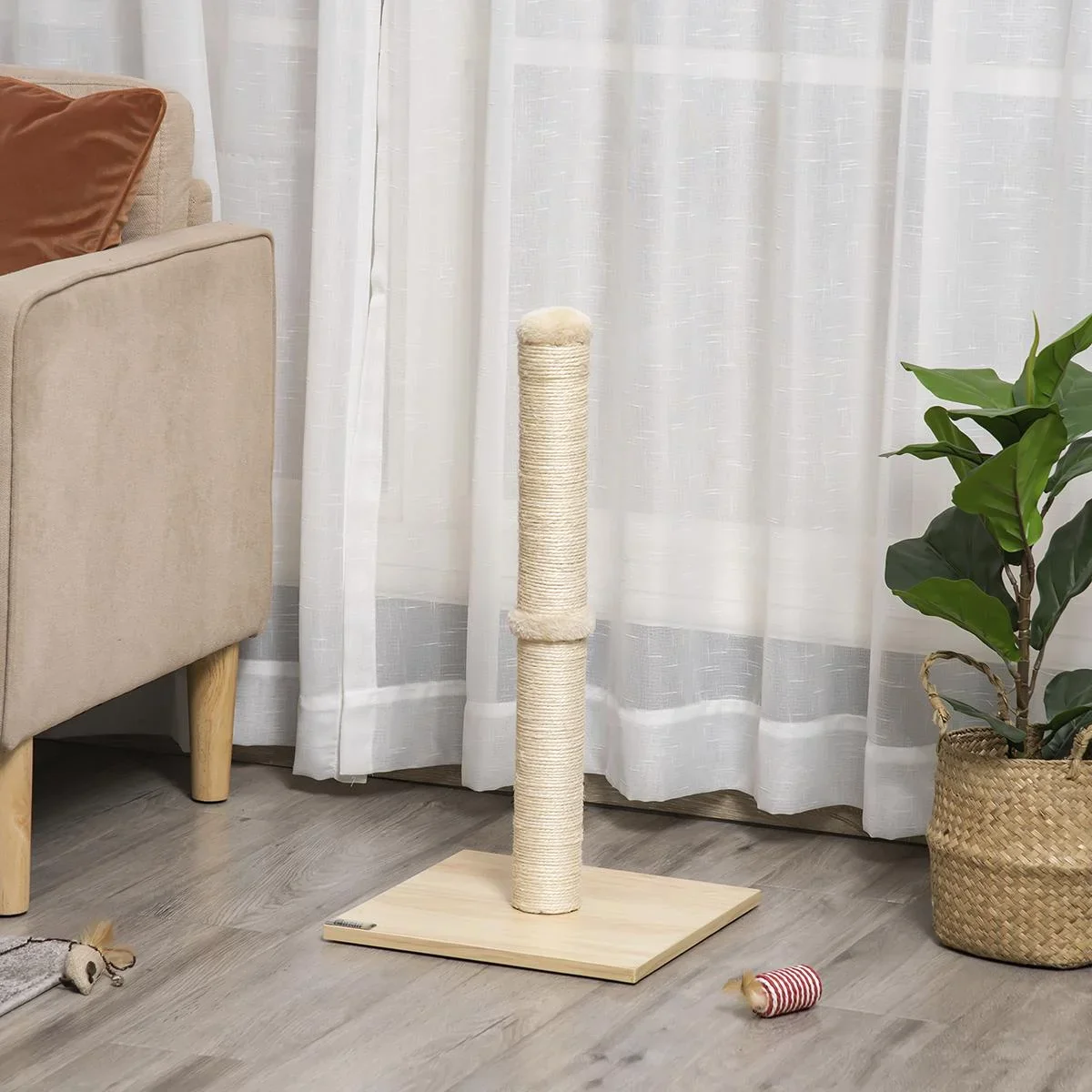 Kratzbaum 34 cm x 34 cm x 60 cm - 1