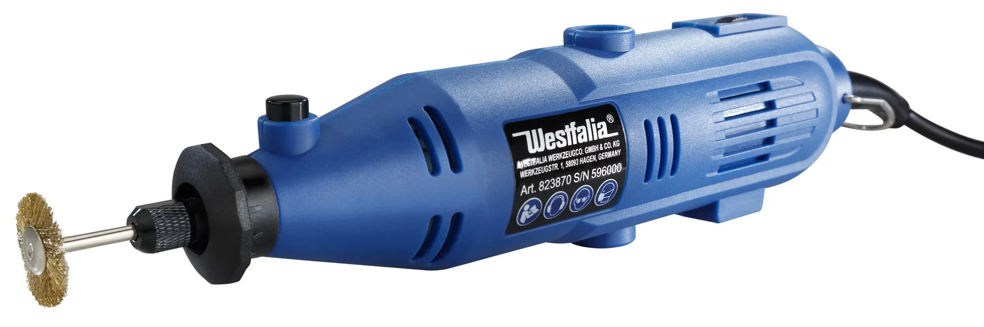 Elektrisches Mini Bohr-u. Fräswerkzeug mit 40-teiligem Zubehör im Koffer - 5