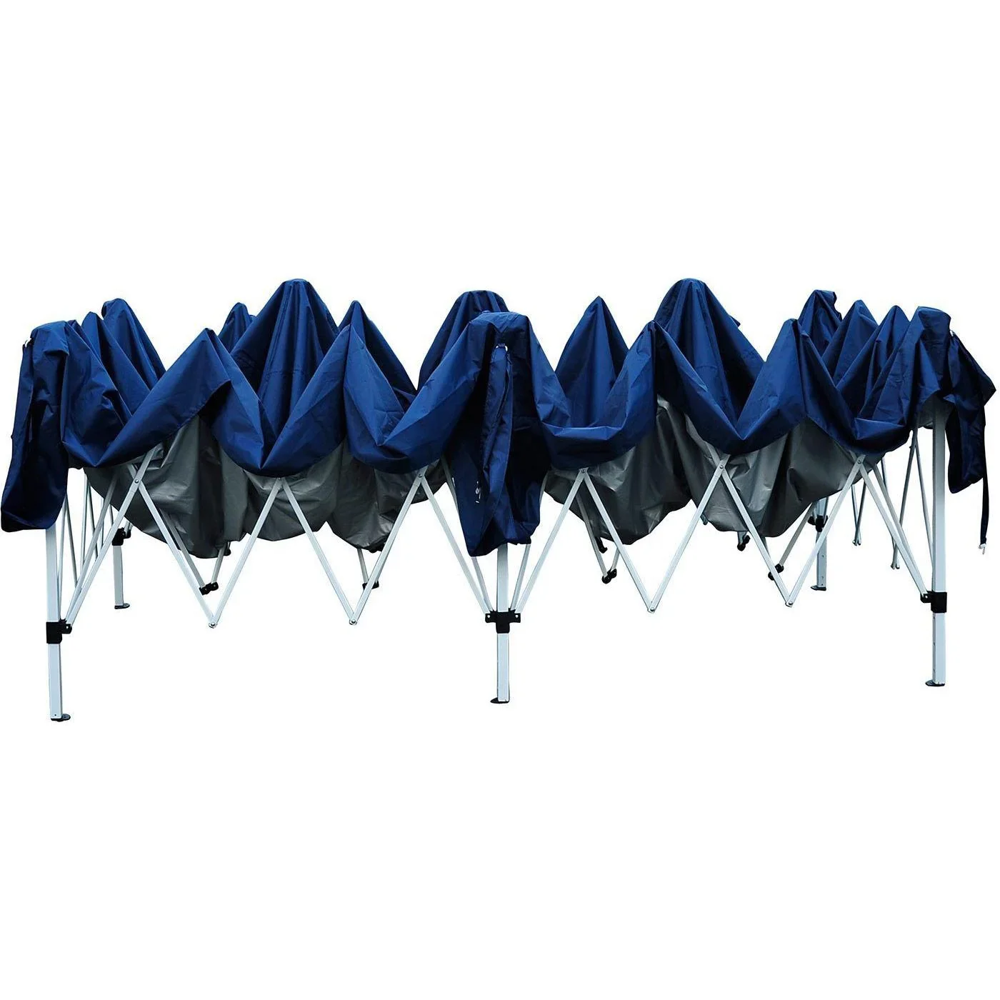 3x6m Faltpavillon Partyzelt Gartenzelt inkl. 4 Seitenteile Blau - 3