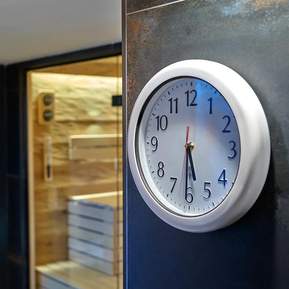 Wanduhr - Wasserdicht - 33cm - Weiß - 1