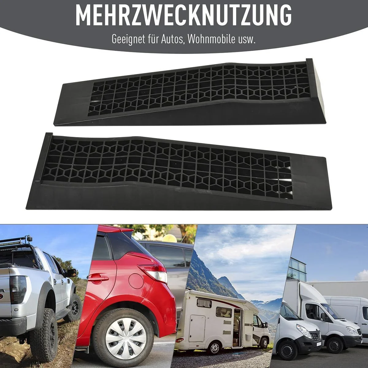 Auffahrrampe rutschfest schwarz - 2