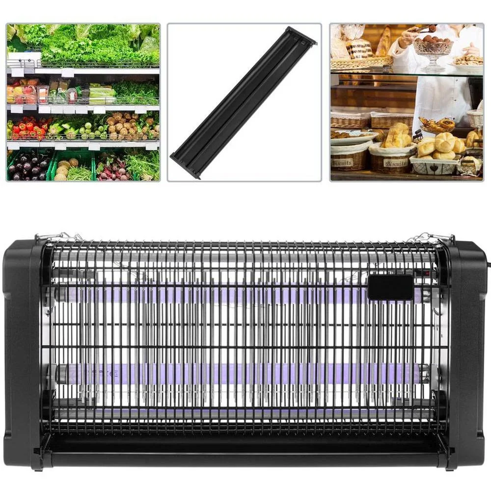 Elektrischer Insektenvernichter - Fliegenlampe - 2 x 20W - 360° - 150m² - 3