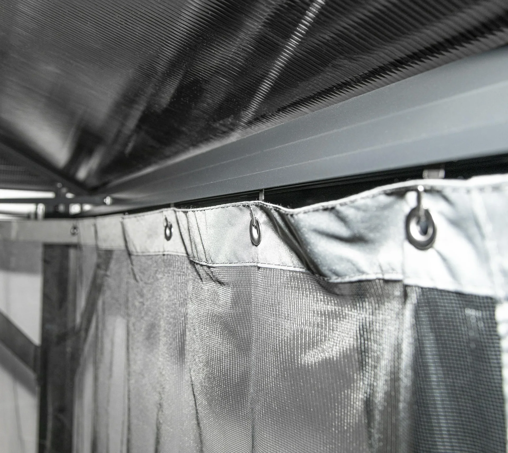 Aluminium Pavillon Verona, 10 x 14, Farbe anthrazit mit HardTop - 3