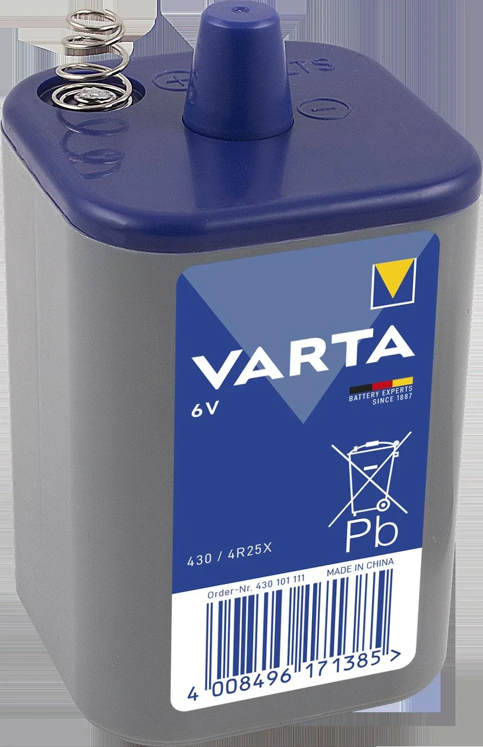 Longlife 430 / 4R25X Blockbatterie, 6 Volt, 7,5 Ah - 1 Stück - 0