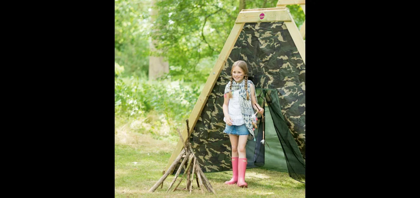 Holz Kletterpyramide, Outdoor-Kletterpyramide für Kinder aus Holz, Kletterwand, Kletternetz, Rutsche, natur - 3