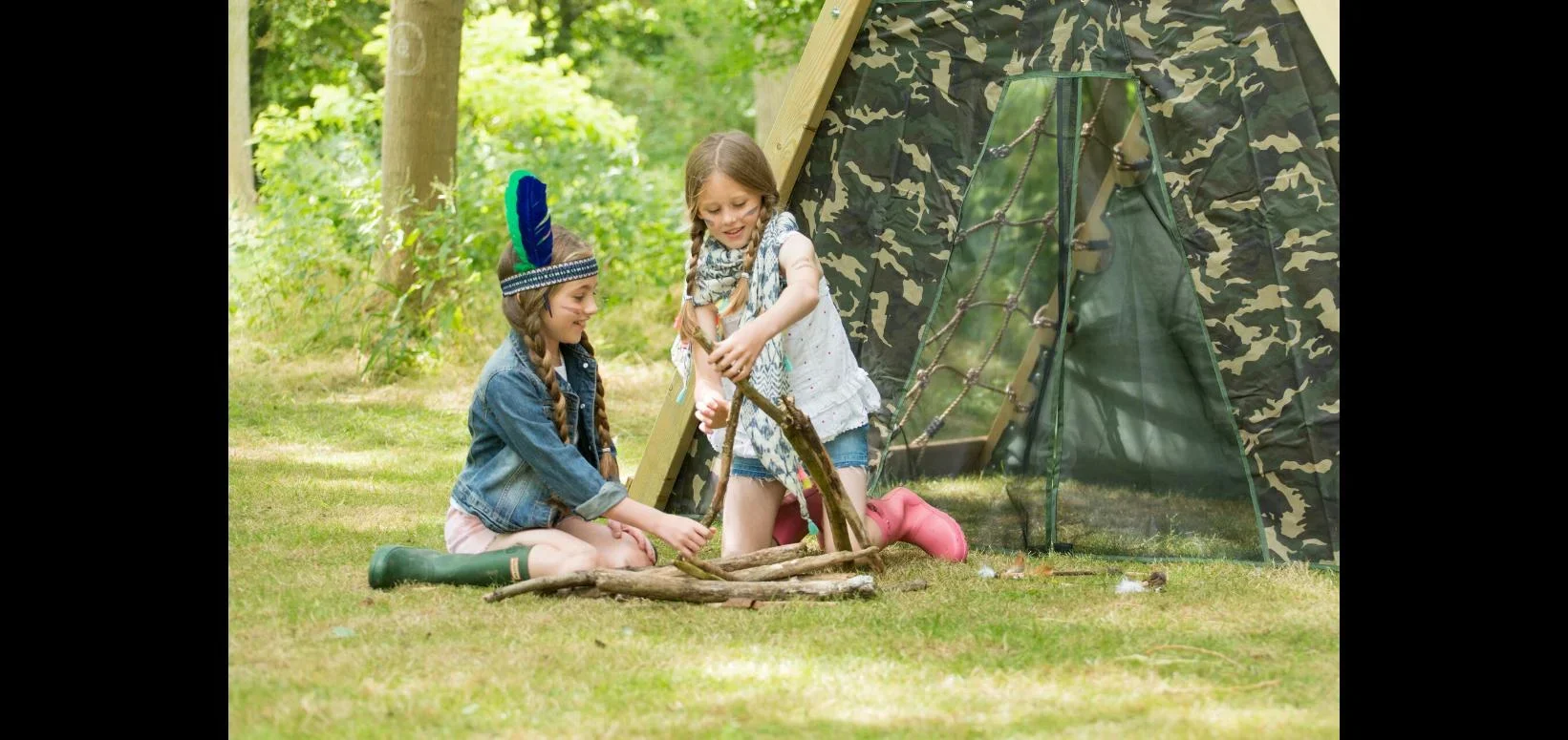 Holz Kletterpyramide, Outdoor-Kletterpyramide für Kinder aus Holz, Kletterwand, Kletternetz, Rutsche, natur - 5