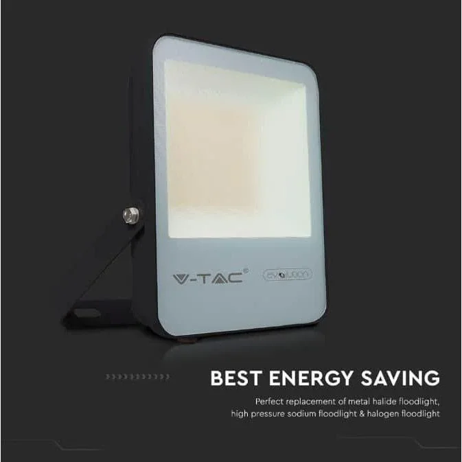 VT-30185 LED-Flutlicht - 30 W - 4720 Lm - 6400K - schwarz - Extra effizient - 1