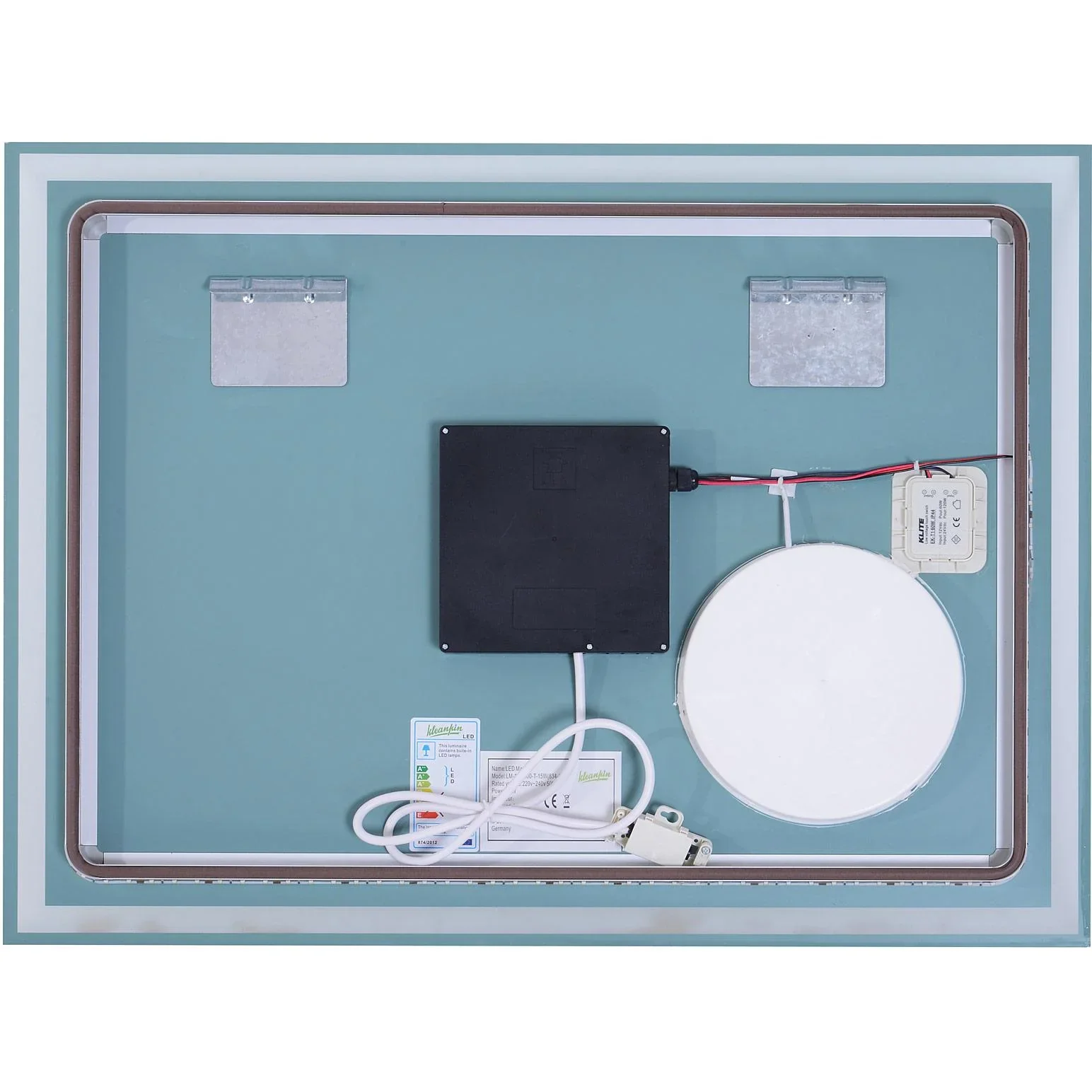 LED Badspiegel Badezimmerspiegel Wandspiegel Touchschalter Vergrößung Alurahmen Silber 80 x 3 x 60 cm - 2