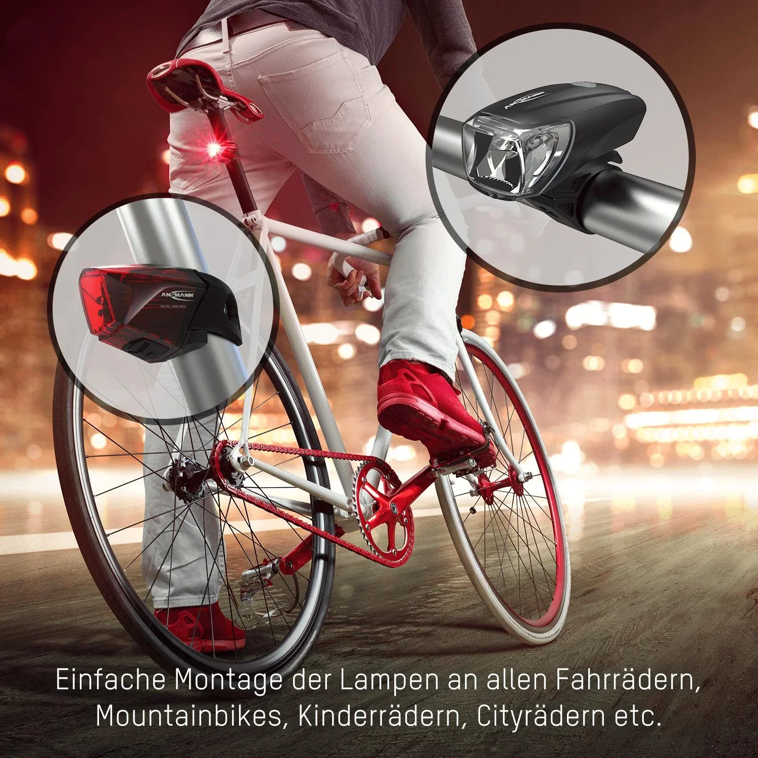 Fahrradlicht "Combo LED" - AKKU - 4