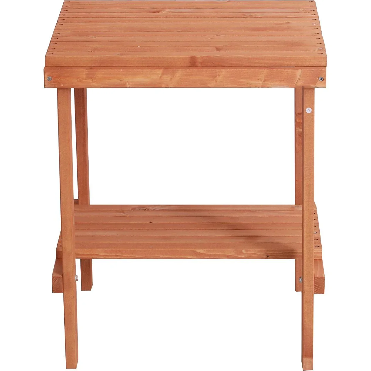 Holzhocker Beistelltisch Blumenständer Kinderstuhl Schemel Allzweck Tannenholz Natur 50 x 50 x 60 cm - 3