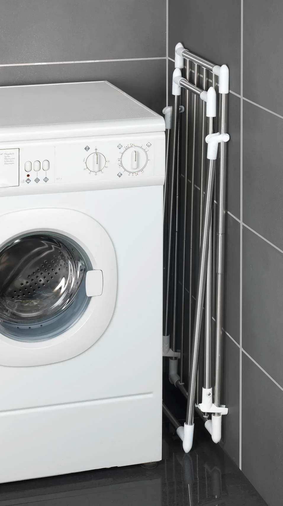 Teleskop Wäschetrockner ausziehbar, Edelstahl - 1