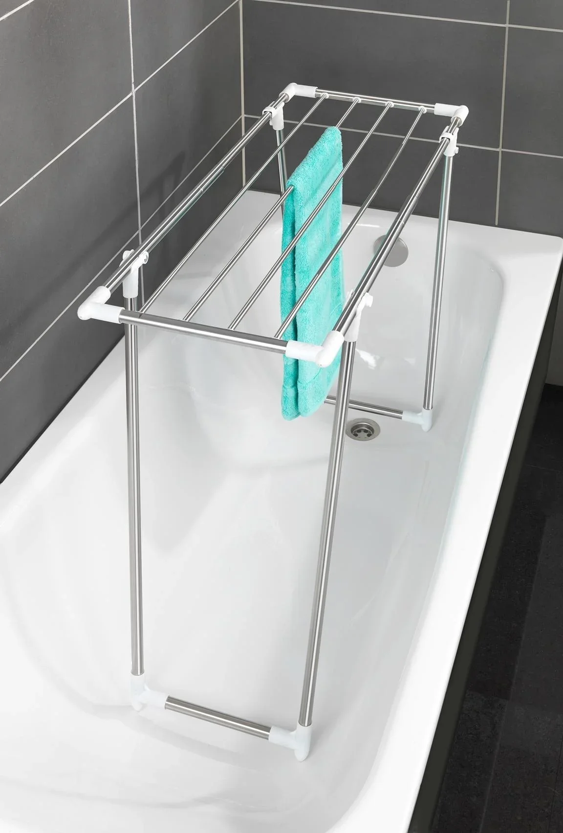 Teleskop Wäschetrockner ausziehbar, Edelstahl - 2