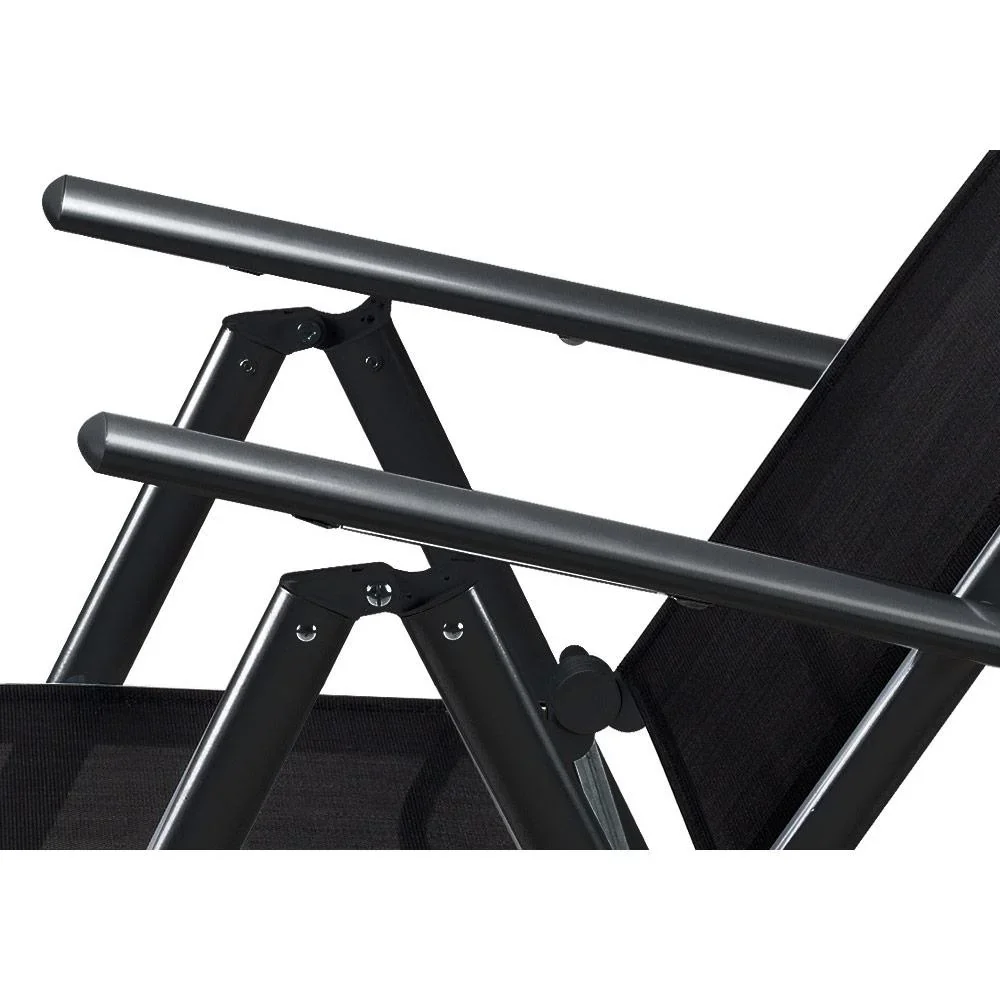 Gartenset Bern 4+1 in Aluminium anthrazit mit Milchglas - 5