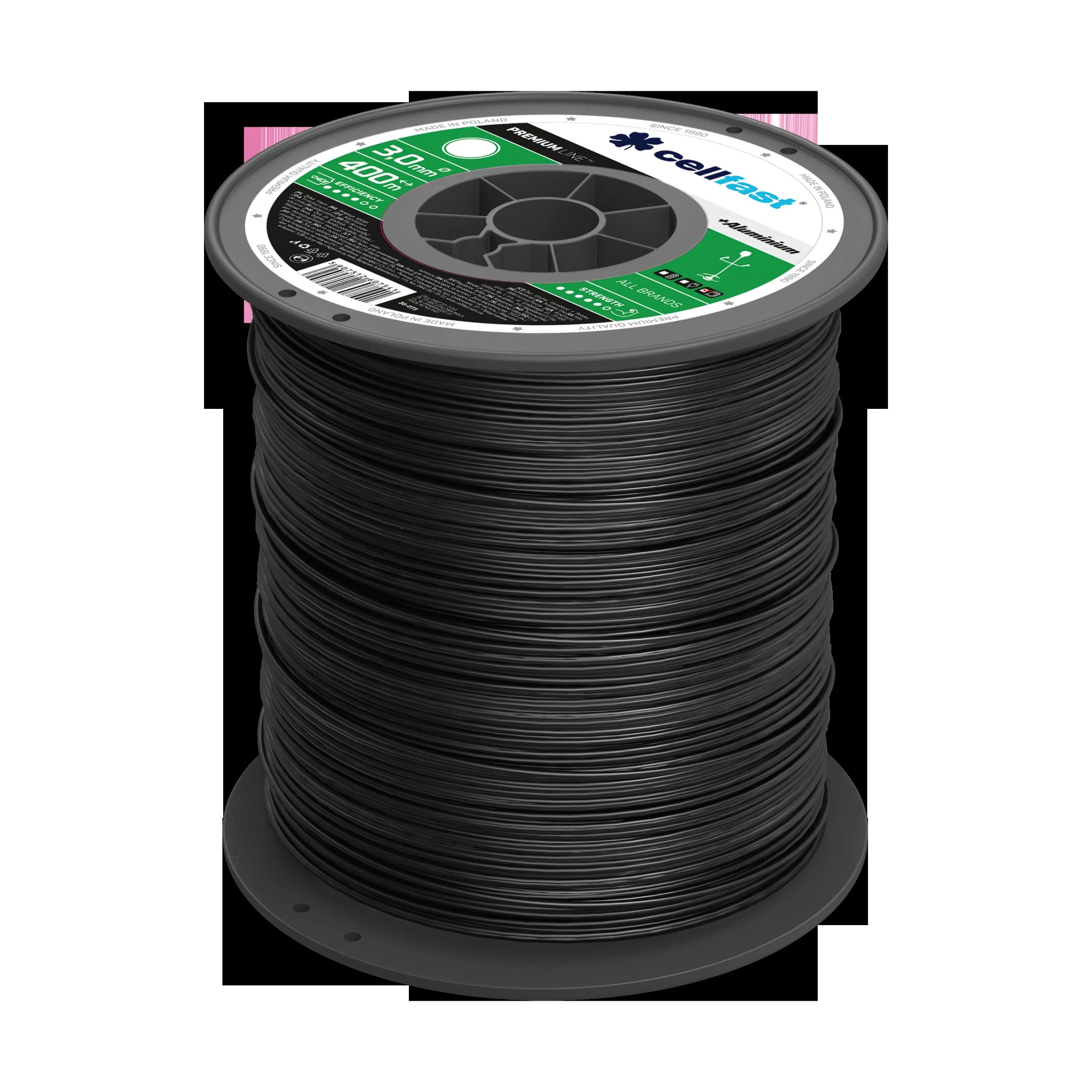 PREMIUM Mähfäden auf Spule 3,0  mm x 400 m Rund - 0