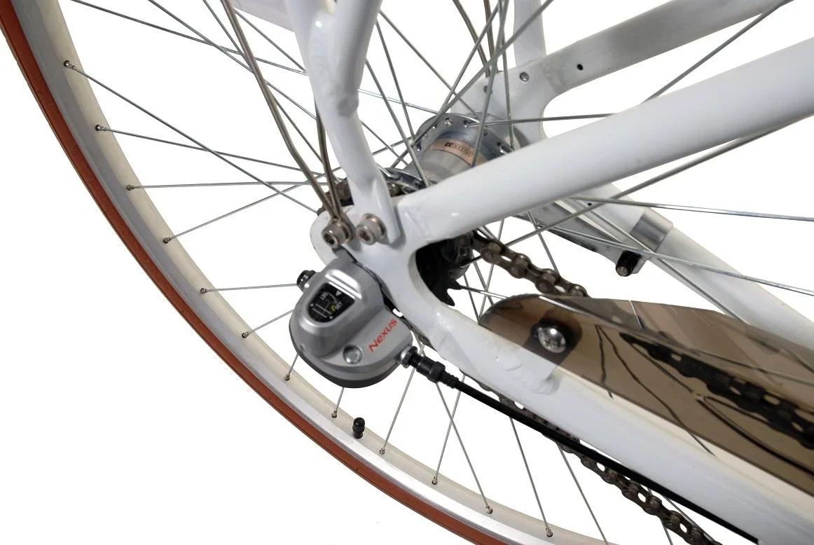 Damen E-Bike, 28 Zoll, Rahmenhöhe 50 cm, 3-Gang Nabenschaltung, weiß, City Bike "ComfortLine" - 0