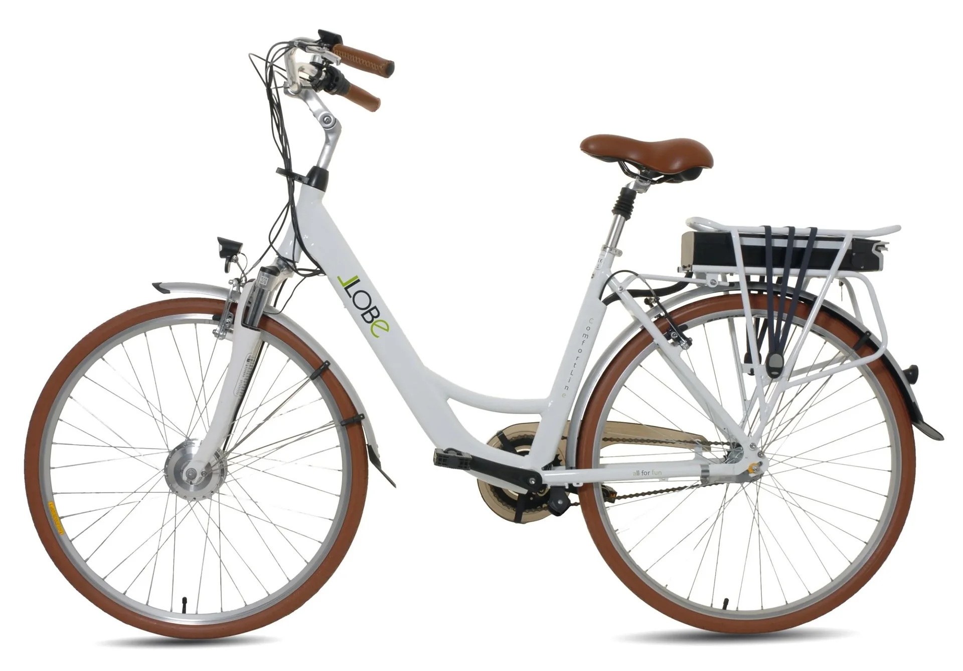 Damen E-Bike, 28 Zoll, Rahmenhöhe 50 cm, 3-Gang Nabenschaltung, weiß, City Bike "ComfortLine" - 9