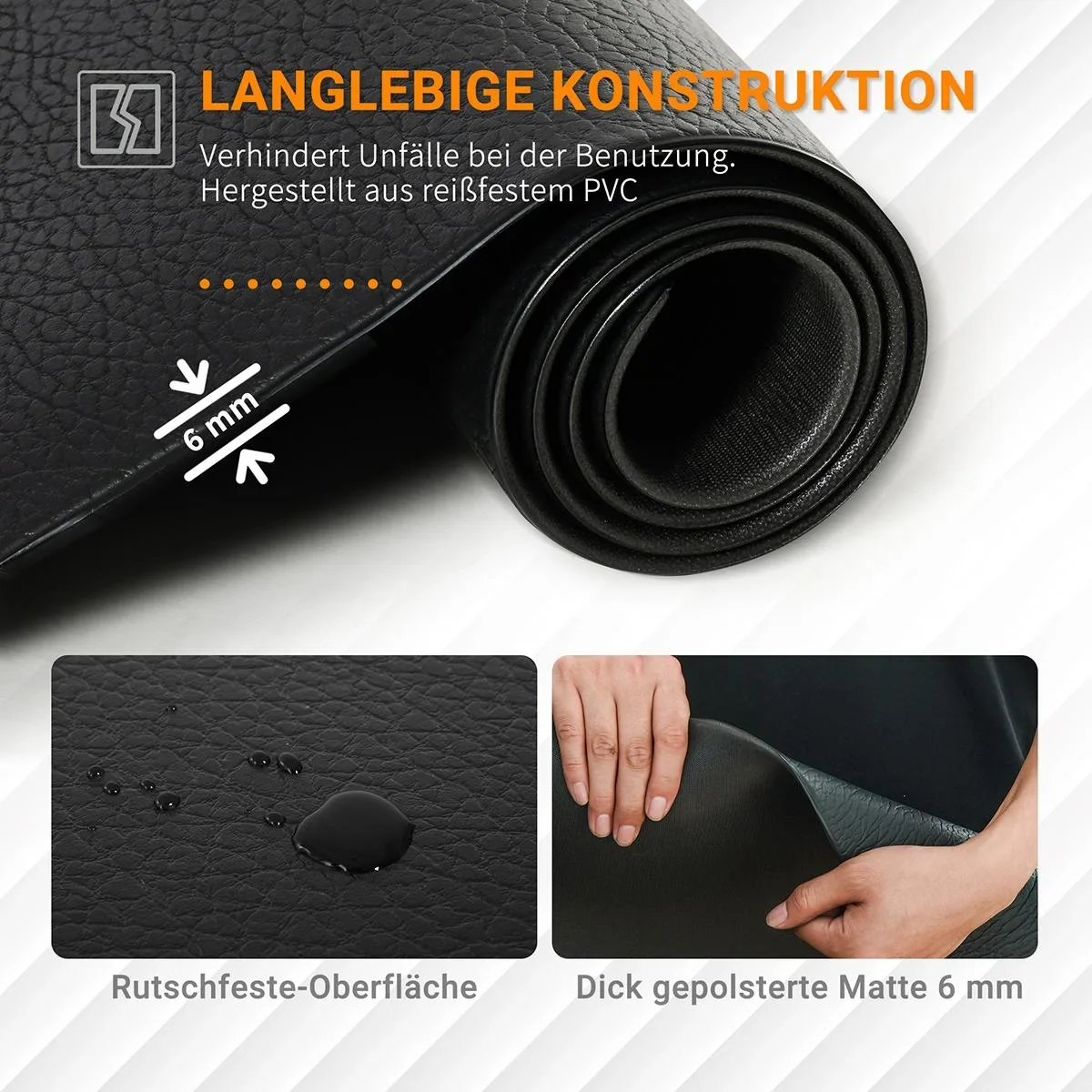 Bodenschutzmatte für Fitnessgeräte Sport Multifunktionsmatte Gymnastikmatten Yogamatten Anti-Rutsch Fitnessgerät für Hei - 0