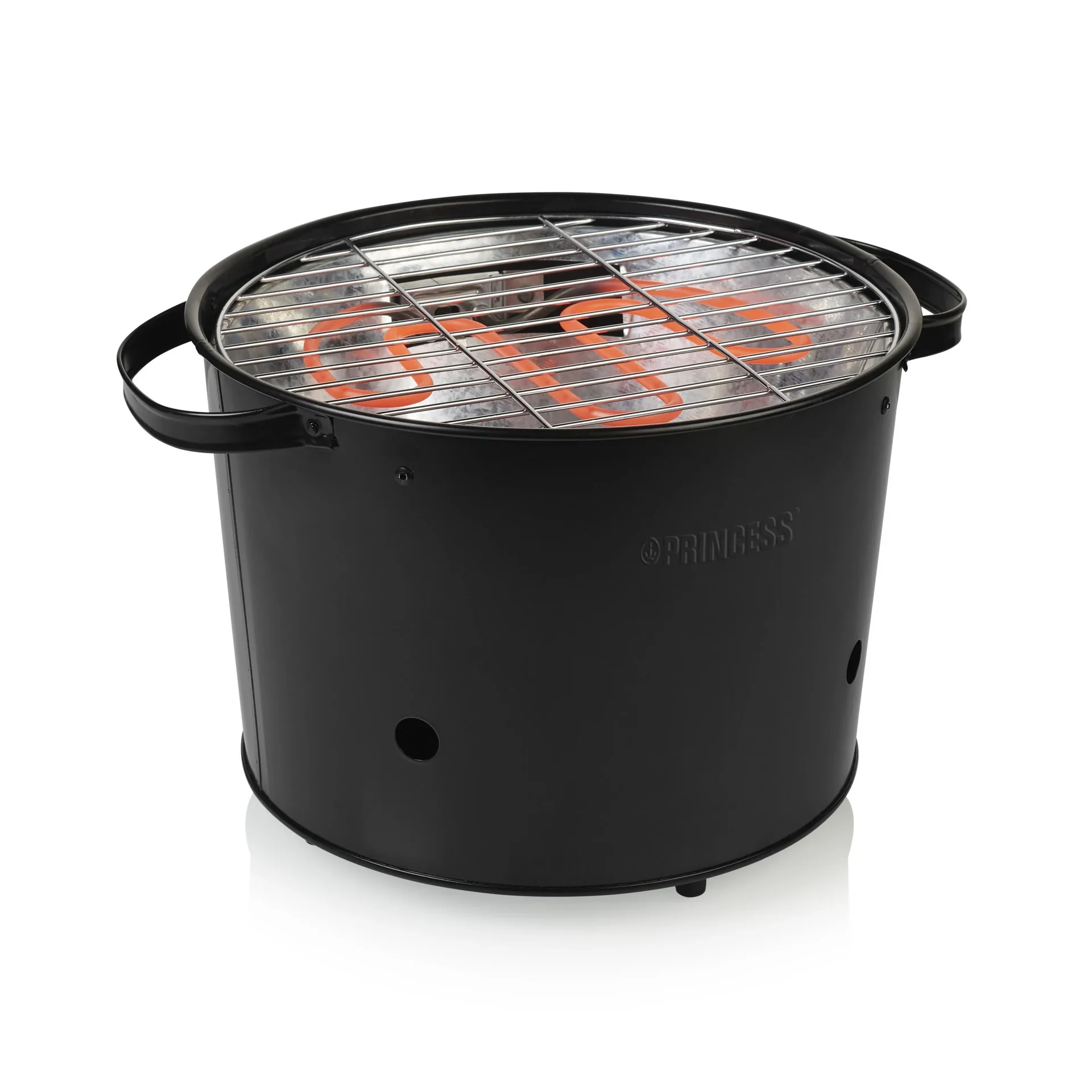 2in1 Hybrid Elektro- und Holzkohlegrill,1400 Watt - 3
