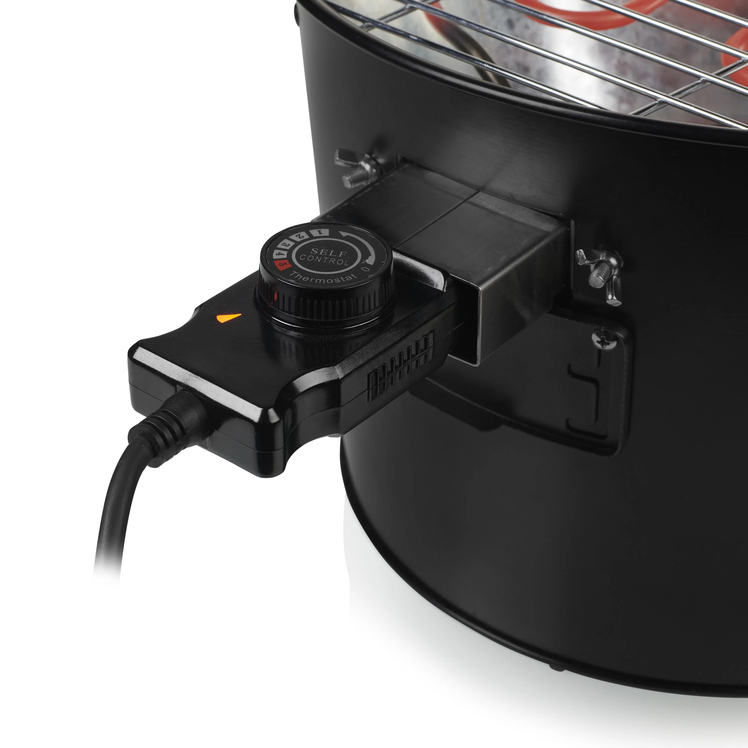 2in1 Hybrid Elektro- und Holzkohlegrill,1400 Watt - 4