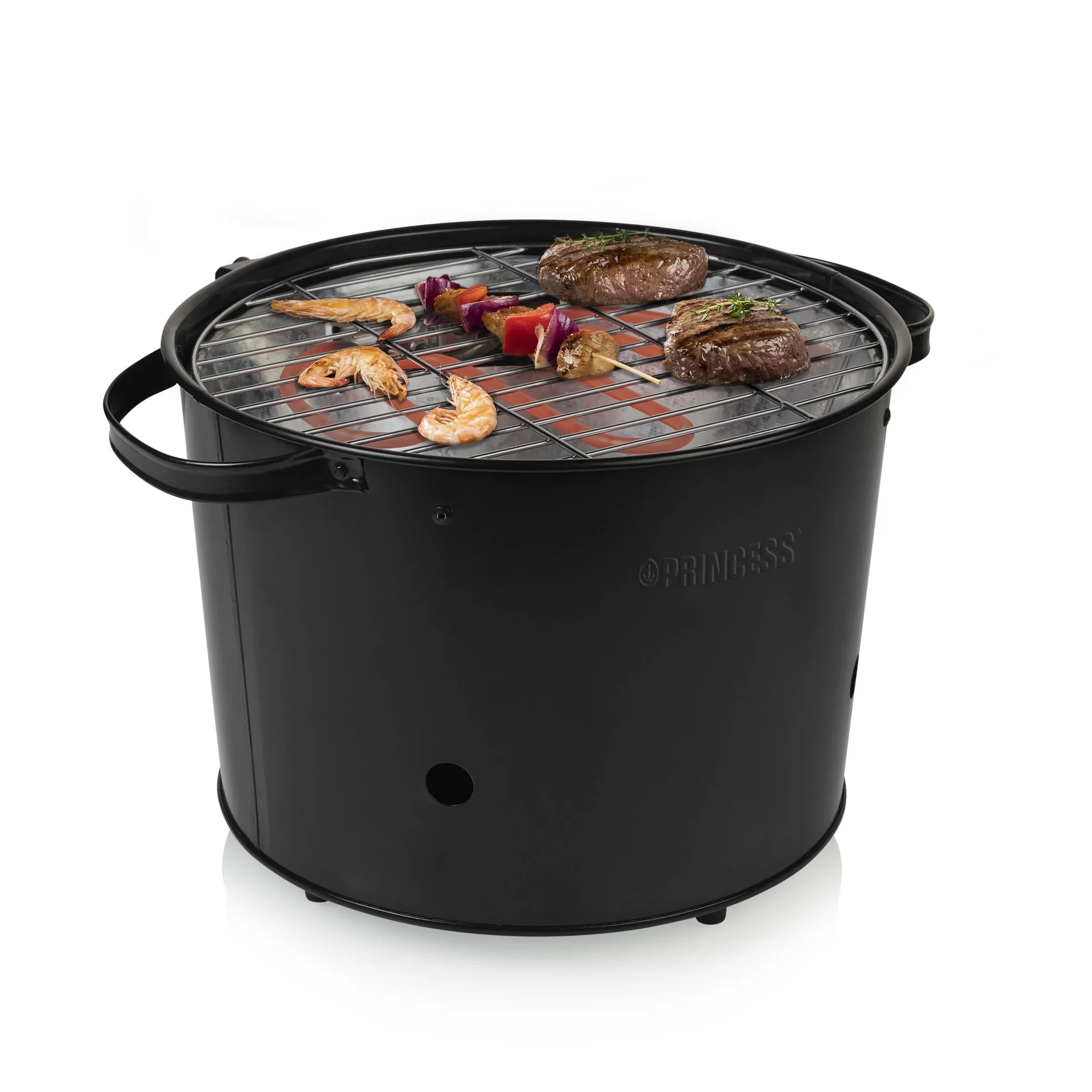 2in1 Hybrid Elektro- und Holzkohlegrill,1400 Watt - 7