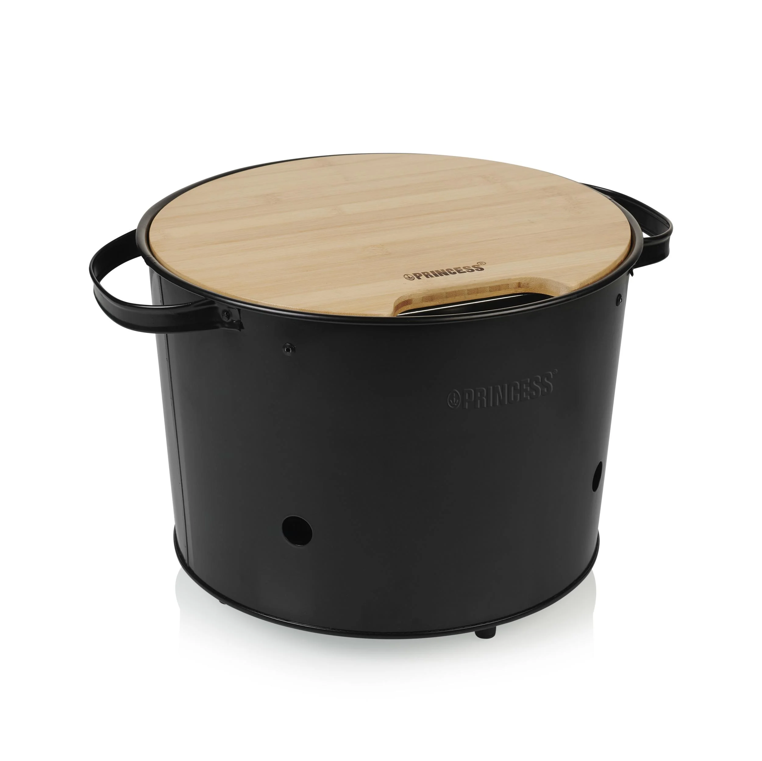 2in1 Hybrid Elektro- und Holzkohlegrill,1400 Watt - 10