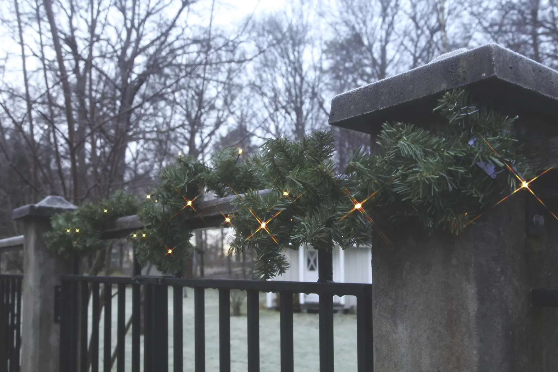 LED-Tannengirlande für den Außenbereich, 2,5 Meter, warmweiße LEDs - 4