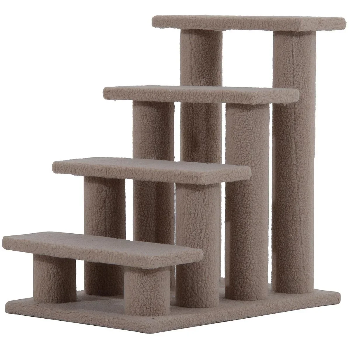 Tiertreppe Katzentreppe Hundetreppe 4 Stufen Hellbraun - 0