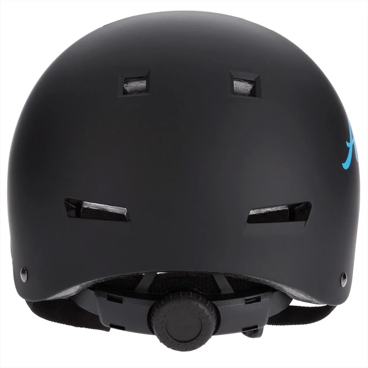 Atlantic Rift Skatehelm/Fahrradhelm/Helm für Inline-Skates/Helm für Skateboard - Schwarz - M - verstellbar - 5