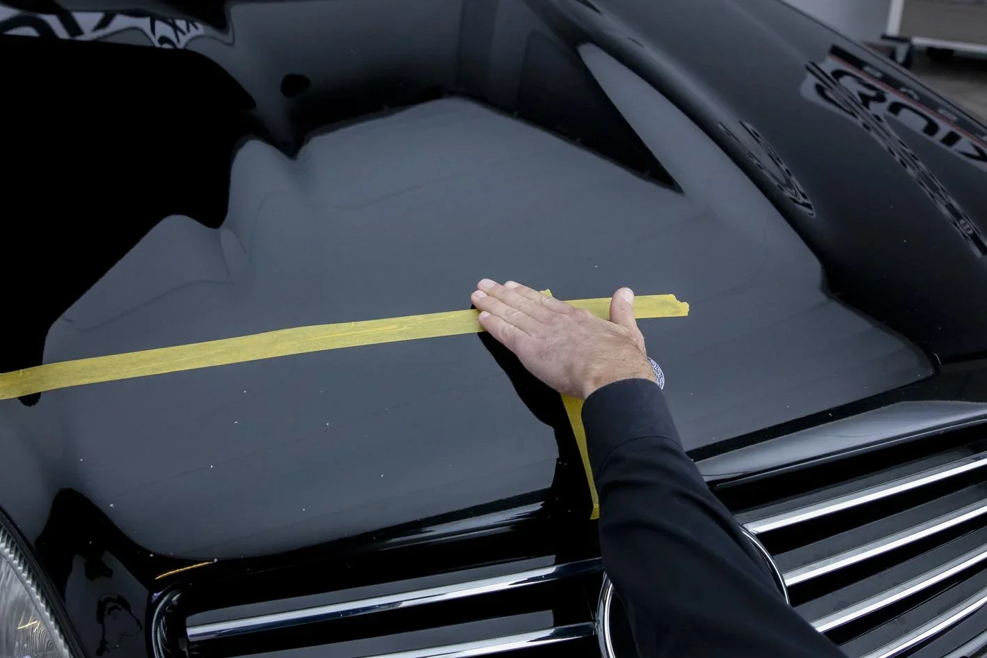 Lack-Steinschlag Reparatur-Set, schwarz - 1