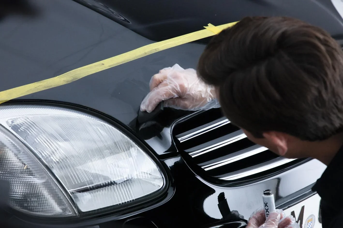 Lack-Steinschlag Reparatur-Set, schwarz - 2