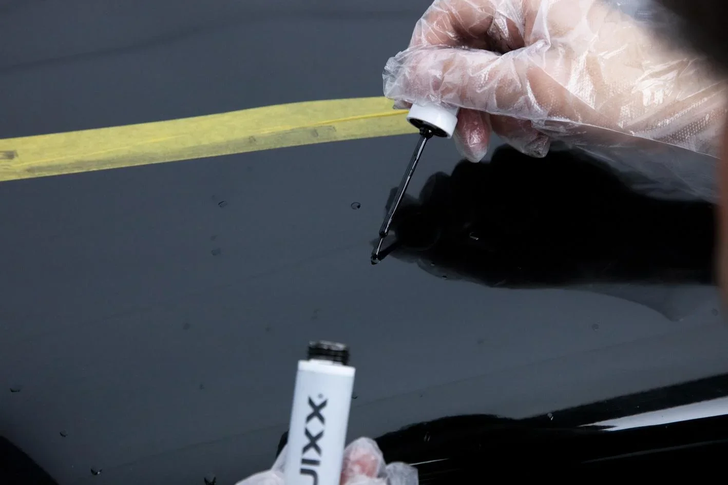 Lack-Steinschlag Reparatur-Set, schwarz - 4