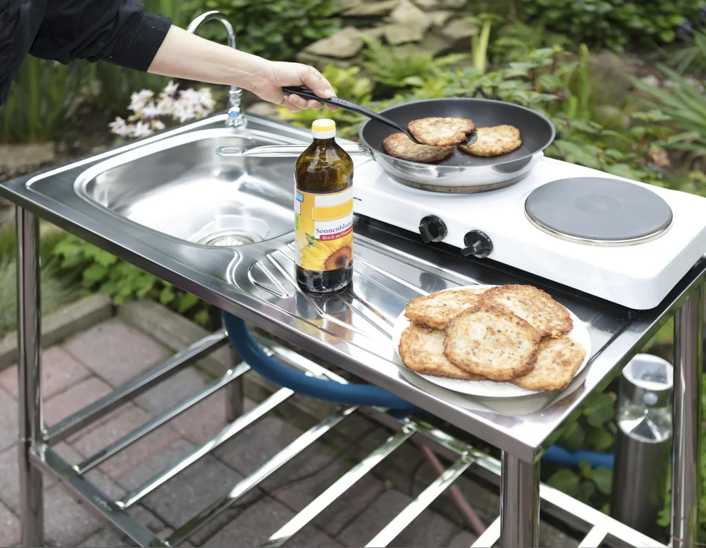 Edelstahl- Multifunktionswaschtisch - 7