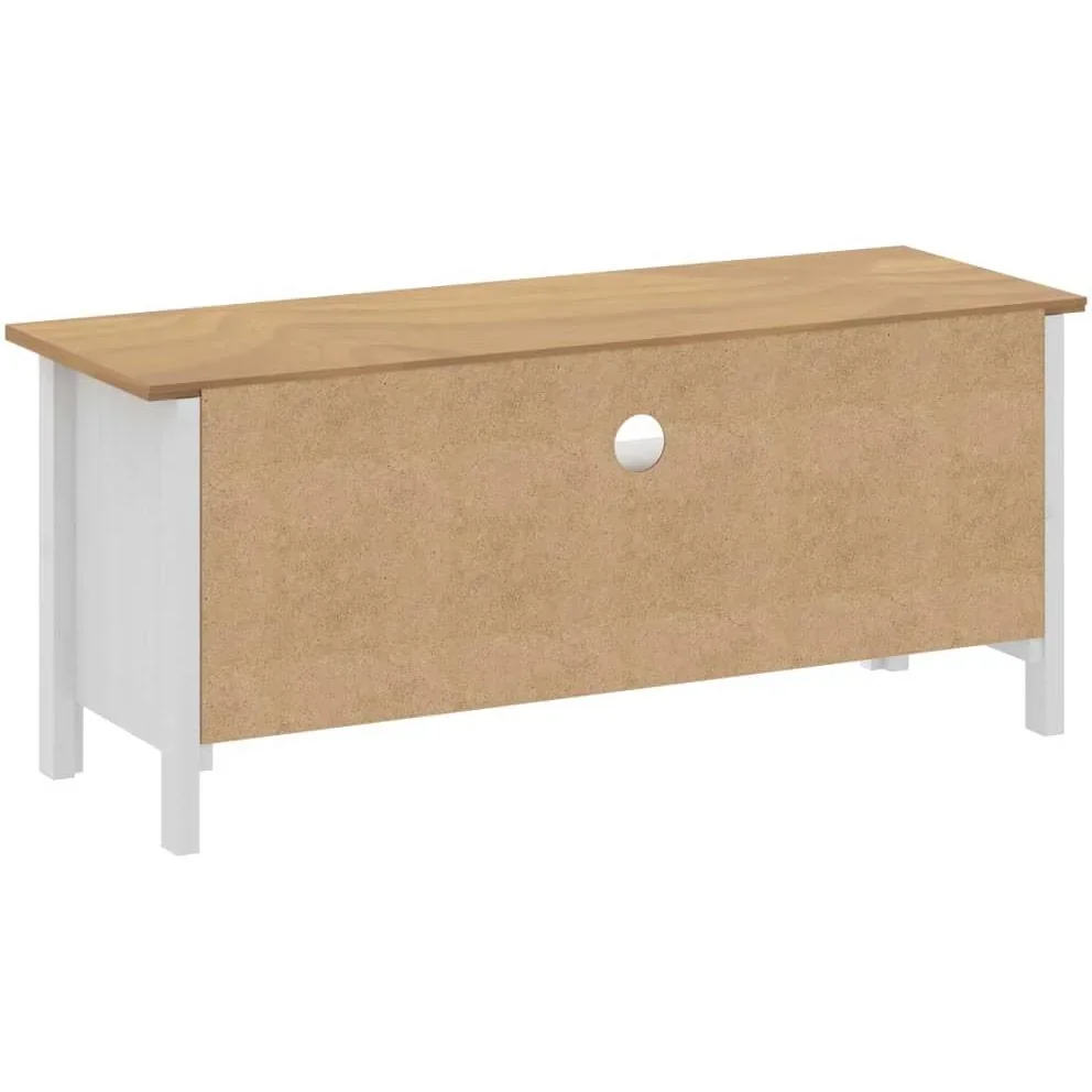 TV-Schrank Hill Range 110x40x47 cm Kiefer massiv weiß - 1