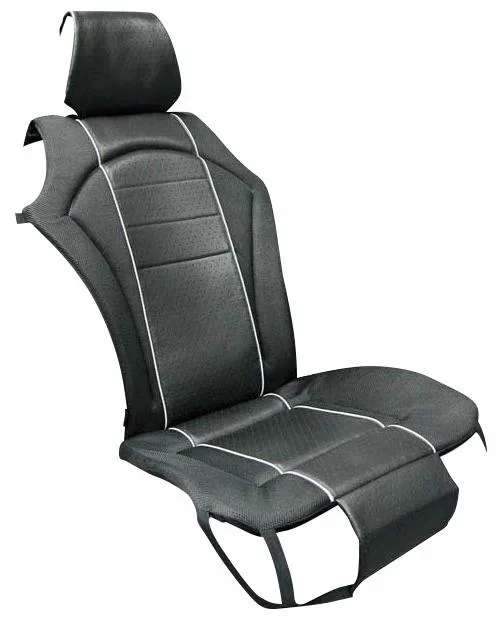 Premium Sitzauflage, Lederlook schwarz - 2